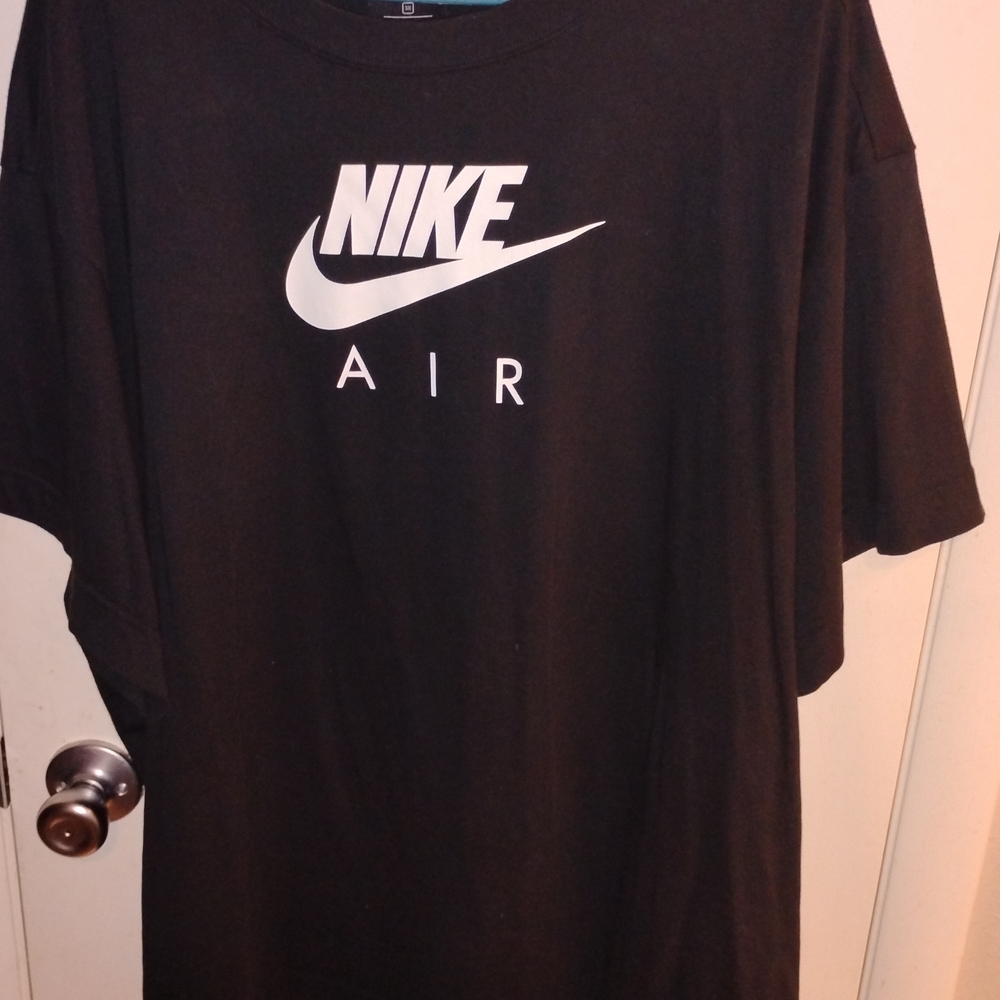 Nike Air Black Tee with White Logo